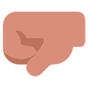 Emoji 🤛🏽 Pugno A Sinistra: Carnagione Olivastra su Microsoft Windows 11 22H2.