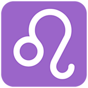 Emoji ♌ Segno Zodiacale Del Leone su Microsoft Windows 11 22H2.