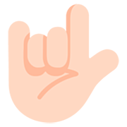 Emoji 🤟🏻 Gesto Ti Amo: Carnagione Chiara su Microsoft Windows 11 22H2.