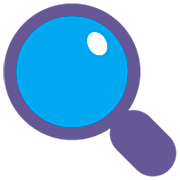 Emoji 🔍 Lente Di Ingrandimento Rivolta A Sinistra su Microsoft Windows 11 22H2.