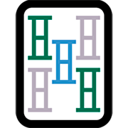 Emoji 🀔 Mahjong - cinque bambù su Microsoft Windows 11 22H2.