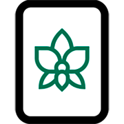 Emoji 🀣 Mahjong - Orchidea su Microsoft Windows 11 22H2.