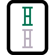 Emoji 🀑 Mahjong - due bambù su Microsoft Windows 11 22H2.