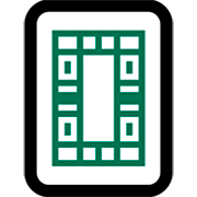 Emoji 🀆 Mahjong - Drago bianco su Microsoft Windows 11 22H2.