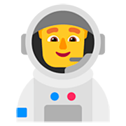 Emoji 👨‍🚀 Astronauta Uomo su Microsoft Windows 11 22H2.