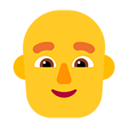 👨‍🦲 Emoji Hombre: Sin Pelo en Microsoft Windows 11 22H2.