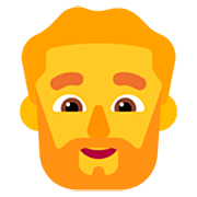 🧔‍♂️ Emoji Homem: Barba na Microsoft Windows 11 22H2.