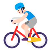 Emoji 🚴🏻‍♂️ Ciclista Uomo: Carnagione Chiara su Microsoft Windows 11 22H2.
