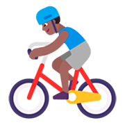 🚴🏾‍♂️ Emoji Homem Ciclista: Pele Morena Escura na Microsoft Windows 11 22H2.