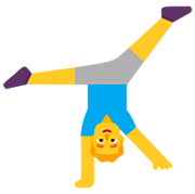 Emoji 🤸‍♂️ Uomo Che Fa La Ruota su Microsoft Windows 11 22H2.