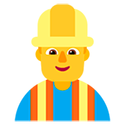 👷‍♂️ Emoji Obrero Hombre en Microsoft Windows 11 22H2.
