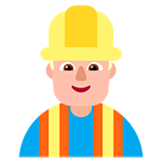 👷🏼‍♂️ Emoji Obrero Hombre: Tono De Piel Claro Medio en Microsoft Windows 11 22H2.