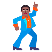 🕺🏾 Emoji Homem Dançando: Pele Morena Escura na Microsoft Windows 11 22H2.