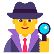 Emoji 🕵️‍♂️ Investigatore su Microsoft Windows 11 22H2.