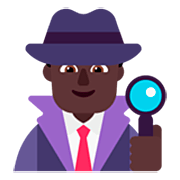 Emoji 🕵🏿‍♂️ Investigatore: Carnagione Scura su Microsoft Windows 11 22H2.