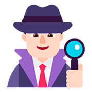 🕵🏻‍♂️ Emoji Detective Hombre: Tono De Piel Claro en Microsoft Windows 11 22H2.