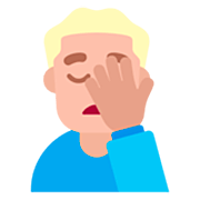 🤦🏼‍♂️ Emoji Hombre Con La Mano En La Frente: Tono De Piel Claro Medio en Microsoft Windows 11 22H2.