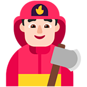 Emoji 👨🏻‍🚒 Pompiere Uomo: Carnagione Chiara su Microsoft Windows 11 22H2.