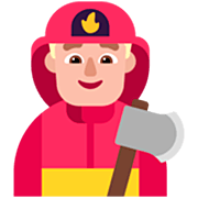 👨🏼‍🚒 Emoji Bombero: Tono De Piel Claro Medio en Microsoft Windows 11 22H2.