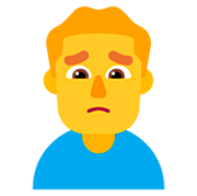 🙍‍♂️ Emoji missmutiger Mann Microsoft Windows 11 22H2.