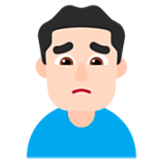 🙍🏻‍♂️ Emoji missmutiger Mann: helle Hautfarbe Microsoft Windows 11 22H2.
