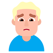 🙍🏼‍♂️ Emoji missmutiger Mann: mittelhelle Hautfarbe Microsoft Windows 11 22H2.