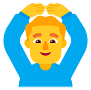 🙆‍♂️ Emoji Hombre Haciendo El Gesto De «de Acuerdo» en Microsoft Windows 11 22H2.