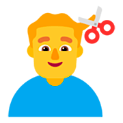 💇‍♂️ Emoji Hombre Cortándose El Pelo en Microsoft Windows 11 22H2.