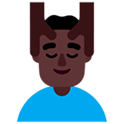 💆🏿‍♂️ Emoji Hombre Recibiendo Masaje: Tono De Piel Oscuro en Microsoft Windows 11 22H2.