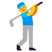 Emoji 🏌️‍♂️ Golfista Uomo su Microsoft Windows 11 22H2.
