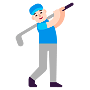 🏌🏻‍♂️ Emoji Hombre Jugando Al Golf: Tono De Piel Claro en Microsoft Windows 11 22H2.