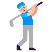 Émoji 🏌🏼‍♂️ Golfeur : Peau Moyennement Claire sur Microsoft Windows 11 22H2.