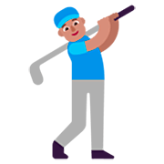 Émoji 🏌🏽‍♂️ Golfeur : Peau Légèrement Mate sur Microsoft Windows 11 22H2.