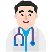 👨🏻‍⚕️ Emoji Profesional Sanitario Hombre: Tono De Piel Claro en Microsoft Windows 11 22H2.