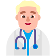 👨🏼‍⚕️ Emoji Profesional Sanitario Hombre: Tono De Piel Claro Medio en Microsoft Windows 11 22H2.