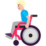 👨🏼‍🦽 Emoji Mann in manuellem Rollstuhl: mittelhelle Hautfarbe Microsoft Windows 11 22H2.