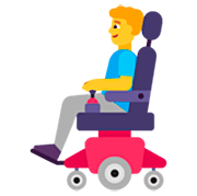 👨‍🦼 Emoji Mann in elektrischem Rollstuhl Microsoft Windows 11 22H2.