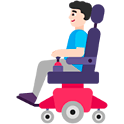 👨🏻‍🦼 Emoji Homem Em Cadeira De Rodas Motorizada: Pele Clara na Microsoft Windows 11 22H2.