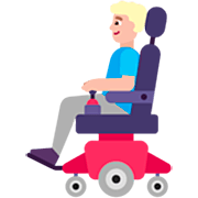 👨🏼‍🦼 Emoji Mann in elektrischem Rollstuhl: mittelhelle Hautfarbe Microsoft Windows 11 22H2.