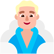🧖🏼‍♂️ Emoji Hombre En Una Sauna: Tono De Piel Claro Medio en Microsoft Windows 11 22H2.