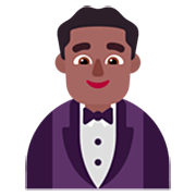 🤵🏾‍♂️ Emoji Hombre Con Esmoquin: Tono De Piel Oscuro Medio en Microsoft Windows 11 22H2.