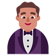 Emoji 🤵🏽‍♂️ Uomo in smoking: Carnagione Olivastra su Microsoft Windows 11 22H2.