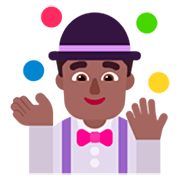 Emoji 🤹🏾‍♂️ Giocoliere Uomo: Carnagione Abbastanza Scura su Microsoft Windows 11 22H2.