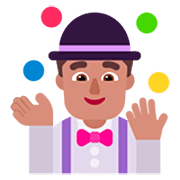 🤹🏽‍♂️ Emoji Jongleur: mittlere Hautfarbe Microsoft Windows 11 22H2.