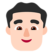Emoji 👨🏻 Uomo: Carnagione Chiara su Microsoft Windows 11 22H2.