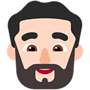 🧔🏻‍♂️ Emoji Hombre Con Barba Tono De Piel Claro en Microsoft Windows 11 22H2.