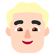 Emoji 👱🏻‍♂️ Uomo Biondo: Carnagione Chiara su Microsoft Windows 11 22H2.