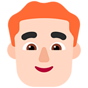 👨🏻‍🦰 Emoji Homem: Pele Clara E Cabelo Vermelho na Microsoft Windows 11 22H2.