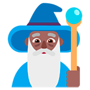 Emoji 🧙🏾‍♂️ Mago Uomo: Carnagione Abbastanza Scura su Microsoft Windows 11 22H2.