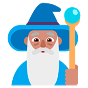 Emoji 🧙🏽‍♂️ Mago Uomo: Carnagione Olivastra su Microsoft Windows 11 22H2.